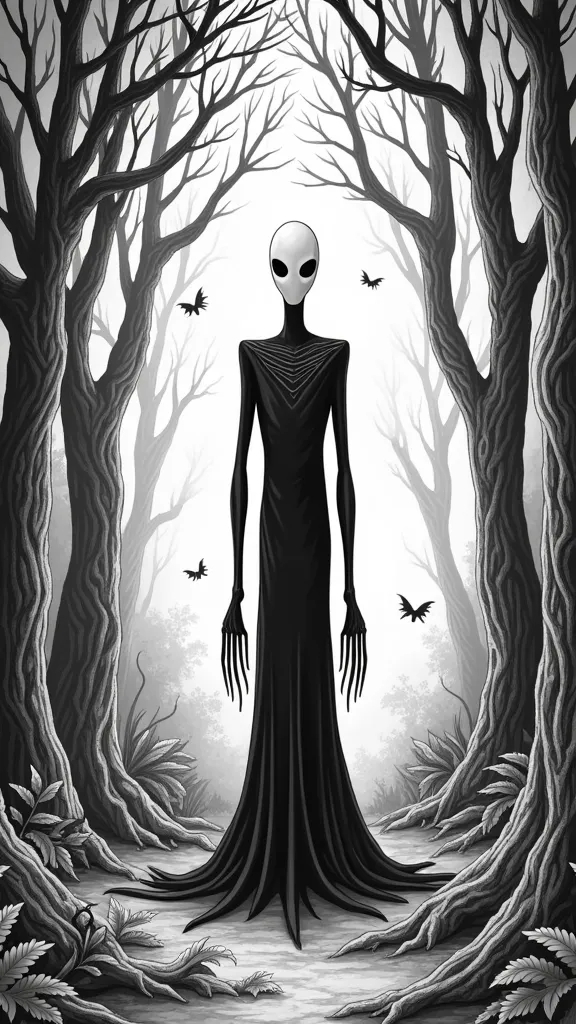 slenderman coloring pages